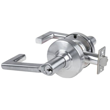 Grade 2 Entrance Cylindrical Lock With Field Selectable Vandlgard, Longitude Lever, Conventional Cyl